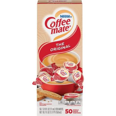 Coffee Mate Original Liquid 50 Count 10.60g (0.375oz) (Box of 4)