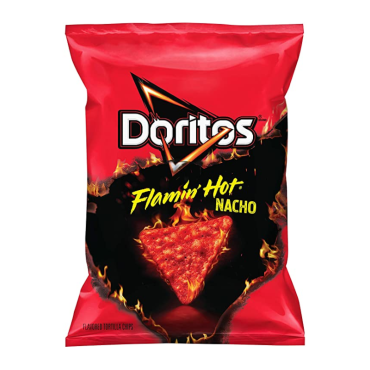 Doritos Flamin Hot Nacho Tortilla Chips 311g (11oz) (Box of 7)