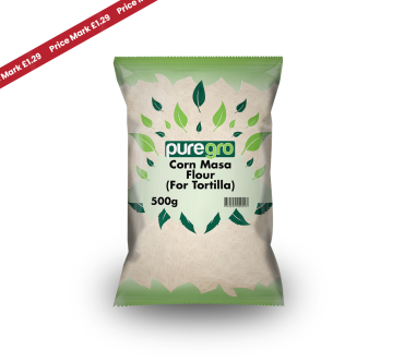 Puregro Corn Masa Flour 500g PM £1.29 (Box of 10) (Grade 22) (For Tortillas)