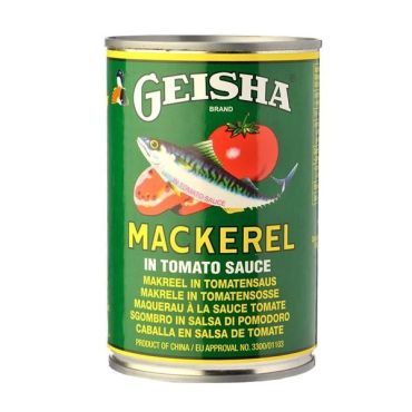 Geisha Mackerel in Tomato Sauce 425g (Box of 12)