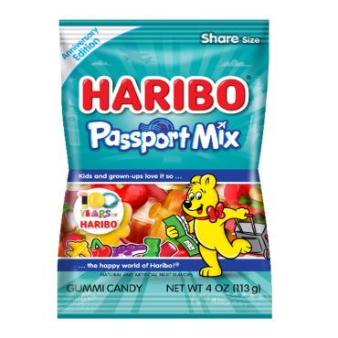 Haribo Passport Mix 113g (4oz) (Box of 12)