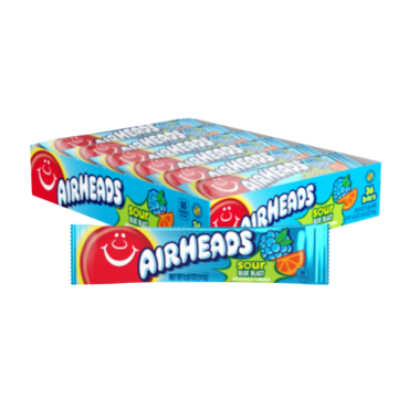 Air Heads Singles Sour Blue Blast 16g (0.55oz) (Box of 36)