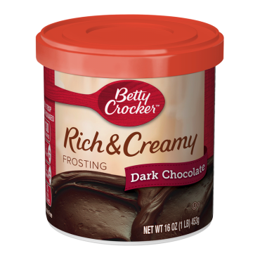 Betty Crocker Dark Chocolate Frosting 453g (16oz) (Box of 8)
