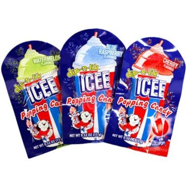 Koko's Icee Popping Candy w/ Lollipop 15g (0.53oz) (Box of 18)