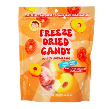 Josh Bosh Freeze-Dried Candy - Peach Ring 56g (1.95oz) (Box of 24)