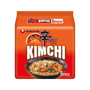 NONGSHIM Kimchi Ramyun Noodles 120g - Multipack 5PK (Pack of 8) BBE 13 DEC 2024