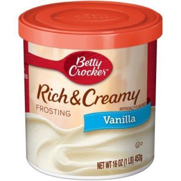 Betty Crocker Vanilla Frosting 453g (16oz) (Box of 8)
