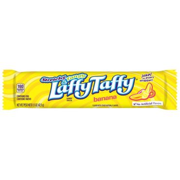 Laffy Taffy Stretchy & Tangy Banana 42g (1.5 oz) (Box of 24)