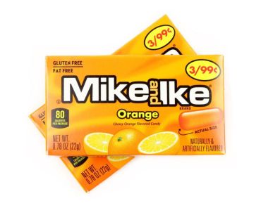 Mike & Ike Orange 22g (0.78oz) (Box of 24)