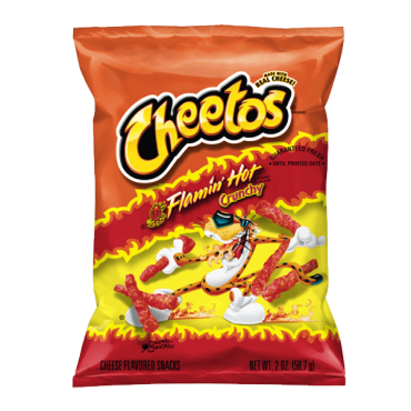 Cheetos Flamin Hot Crunchy (2oz) 56.7g (Box of 64)