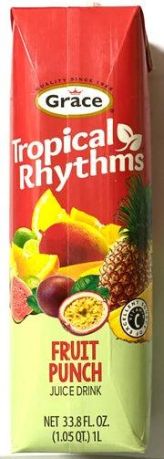 Grace Tropical Rhythms Fruit Punch 1Ltr Tetra Pack (Box of 12)