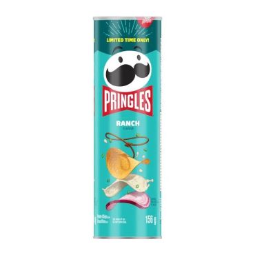 Pringles Ranch 156g (5.5oz) (Box of 6) - Canadian