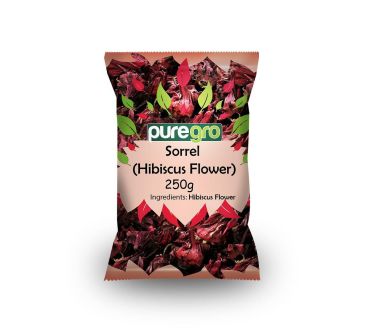 Puregro Sorrel (Hibiscus Flower) 250g PM £3.49 (Box of 10)