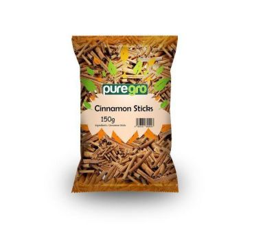 Puregro Cinnamon Sticks PM £3.39 150g (Box of 10)