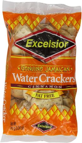 Excelsior Jamaican Crackers Cinnamon 143g (Box of 24) BBE 4 JUL 2024