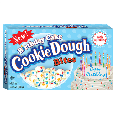 Taste of Nature Cookie Dough Bites Birthday Cake Theatre Box 88g (3.1oz) (Box of 12)