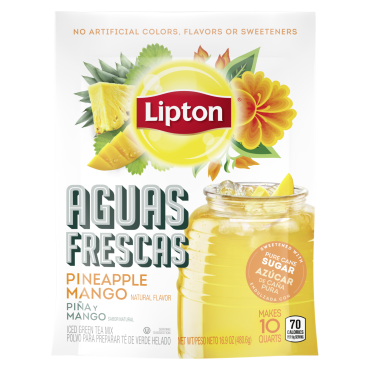 Lipton Iced Tea Mango Pineapple Flavour 480.6g (16.9oz) (10 Quart) (Box of 6)