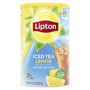 Lipton Iced Tea Lemon Flavour 1.87kg (4lbs)  (28 Quart) (Box of 6) 67622642