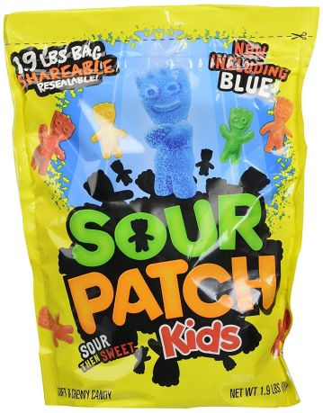 Sour Patch Kids Soft & Chewy Candy 816g (1.8lbs) (Box of 4)
