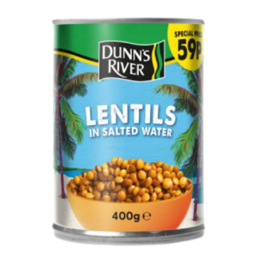 Dunn's River Lentils PM 59P 400g (Case of 12)