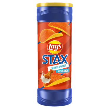 Frito Lays Stax Buffalo Wings Ranch 156g (5.5oz) (Box of 11)