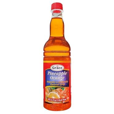 Grace Pine Orange Syrup (25.5oz) (Box of 12)