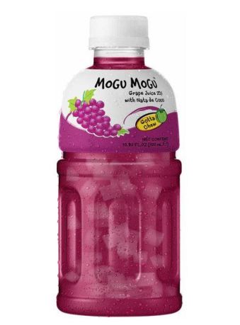 Mogu Mogu Nata De Coco Drink Grape Flavour 320ml (Box of 24)