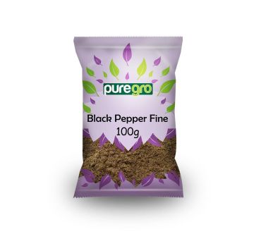 Puregro Black Pepper Fine PM £1.39 100g (Box of 10)