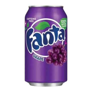 Fanta Grape Soda 355ml (12 fl.oz) (2 x 12 Case) (Box of 24)