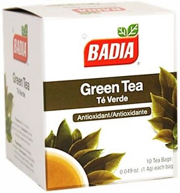Badia Green Tea 10 Bags 1.4g (0.049oz) (Box of 20)