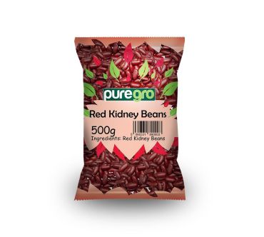 Puregro Red Kidney Beans PM £1.49 500g (Box of 10)