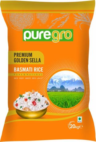 Puregro Golden Sella Basmati Rice 20kg