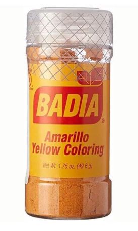 Badia Amarillo Yellow Food Colour 49.6g (1.75oz) (Box of 8)