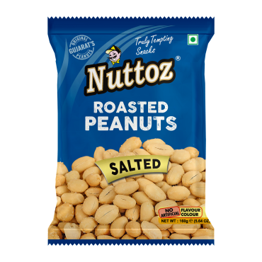Nuttoz Salted Roasted Peanuts 160g (5.64oz)  (Box of 8)