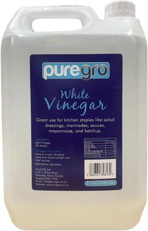 Puregro White Vinegar 5ltr (1.69 fl.oz) (Box of 4)