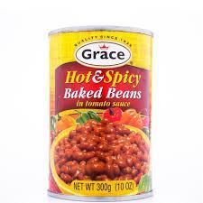 Grace Hot & Spicy Baked Beans 300g (Box of !2)
