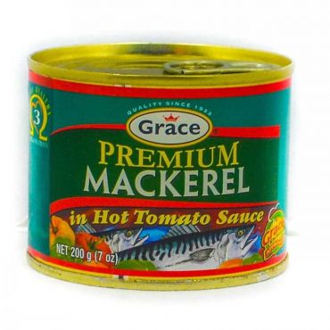Grace Mackerel in Hot Tomato Sauce 200g (Case of 12)