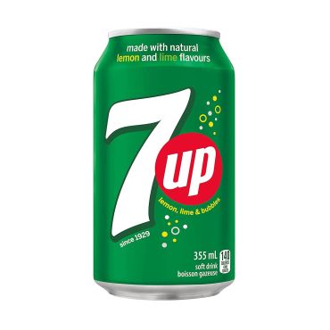7Up Lemon Soda 355ml (12 fl.oz) (2 x 12 Case) (Box of 24)