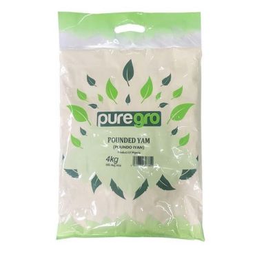 Puregro Pounded Yam 4kg £9.99 PMP (Box of 5)