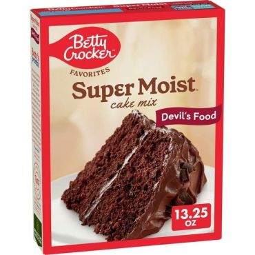 Betty Crocker Super Moist Devil's Food Cake Mix 376g (13.25oz) (Box of 12)