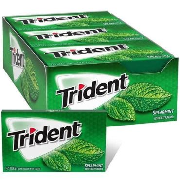 Trident Gum Spearmint 14ct (Box of 12)