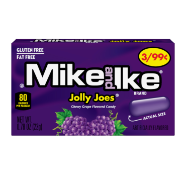 Mike & Ike Jolly Joes 22g (0.78oz) (Box of 24)
