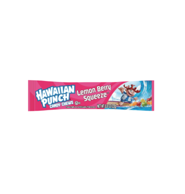 Hawaiian Punch Chews Bar Lemon Berry Squeeze 22g (0.8oz) (Box of 36) BBE 31 MAY 2025