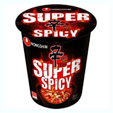 NONGSHIM Red Super Spicy  Noodles Cup 68g (Pack of 6)