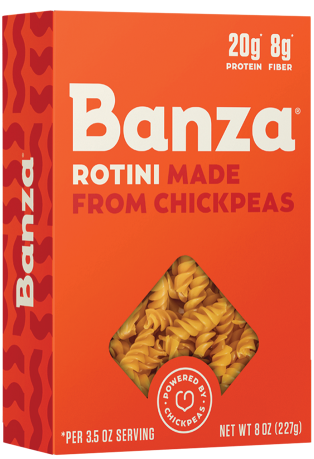 Banza Pasta Chickpeas Rotini 227g (8oz) (Box of 6)