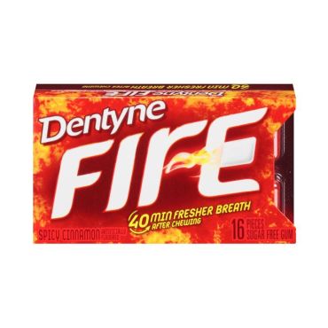 Dentyne Fire Cinnamon Chewing Gum (16pcs) 36g (Box of 9) BBE 28 MAR 2024
