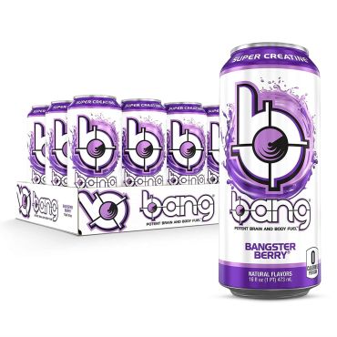 Bang Energy Drink Bangster Berry 500ml (16.9 fl.oz) (Box of 12) BBE 28 JUN 2024