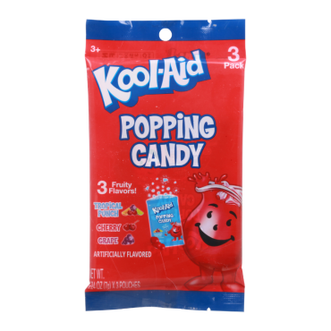 Kool Aid Popping Candy 3 Pack Peg Bag 20g (0.74oz) (Box of 12)