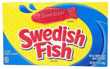 Swedish Fish Soft & Chewy Candy Theater Box 87g (3.1oz) (Box of 12) - BB 26 JULY 2022