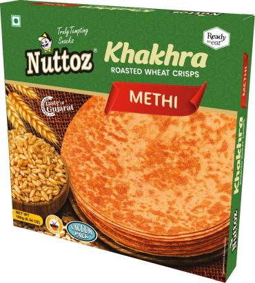 Nuttoz Methi Khakhra 180g (Case of 6)